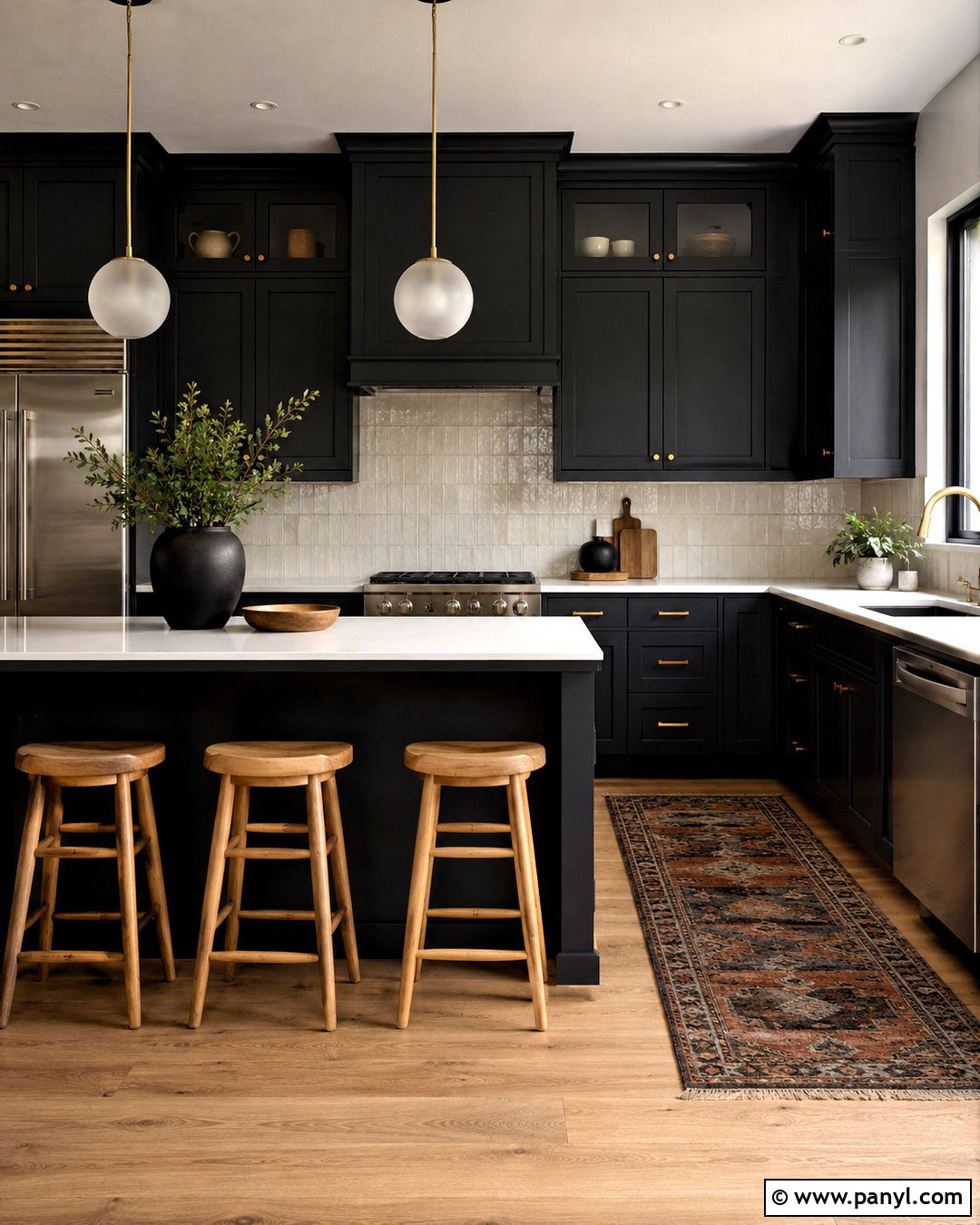 Moody Black Kitchen - 20 moody rooms inspiration ideas