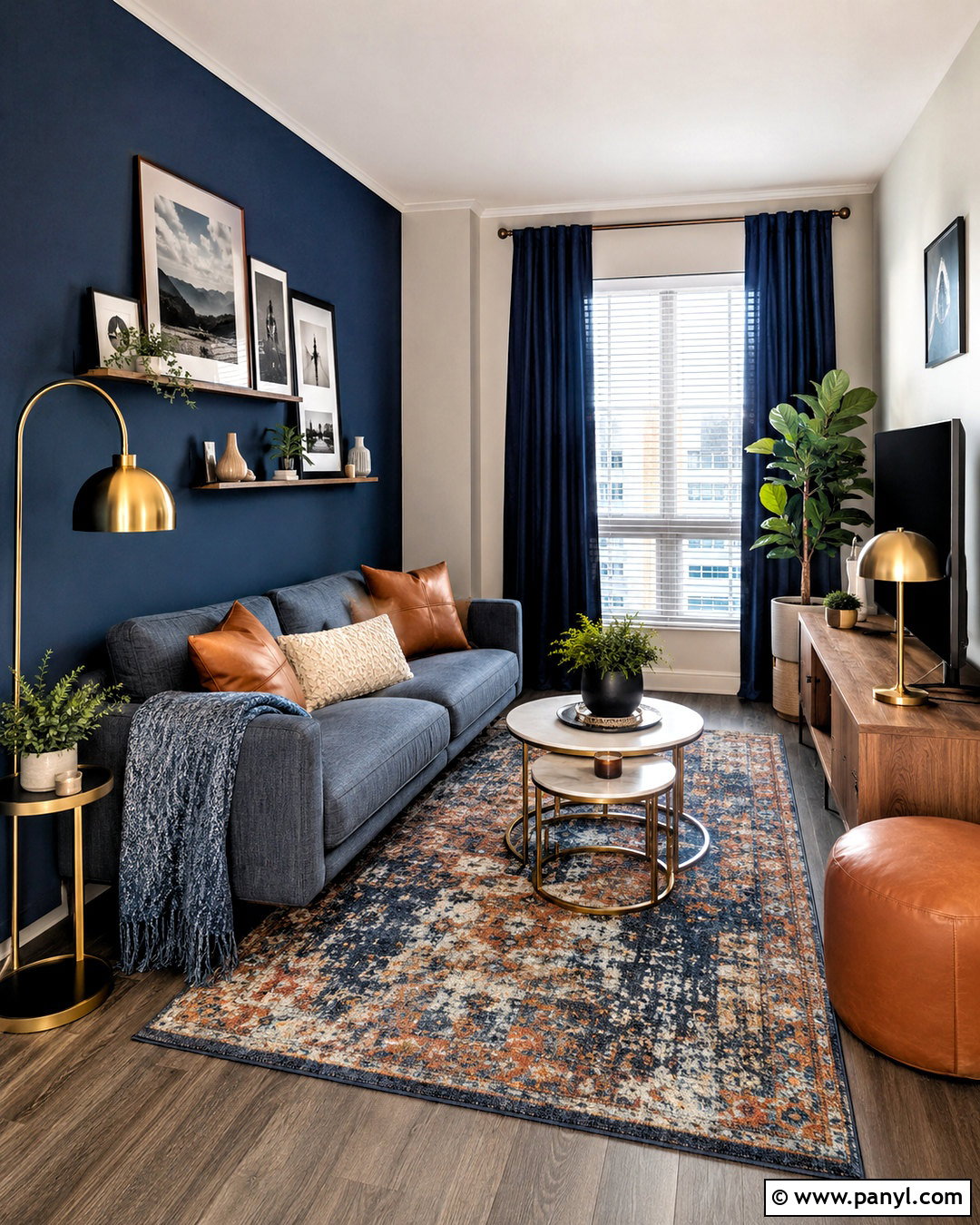 Moody Blue Apartment Living Room - 20 moody blue living room ideas