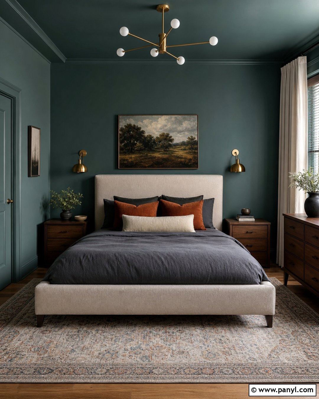 Moody Blue Green Bedroom Walls - 30 blue green walls