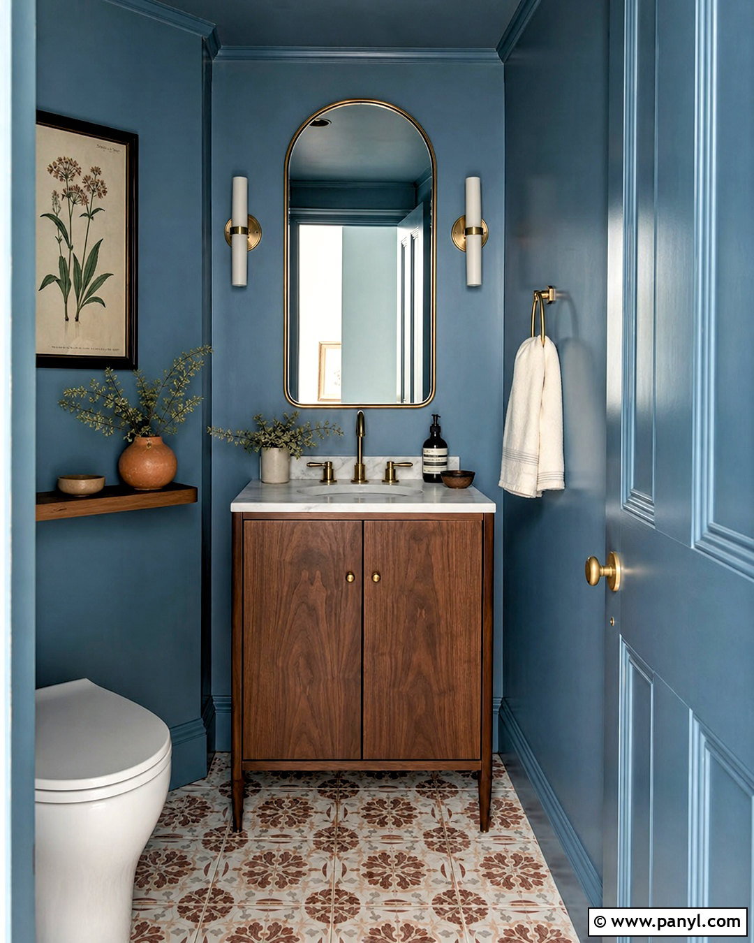 Moody Blue Powder Room - 20 sw moody blue ideas