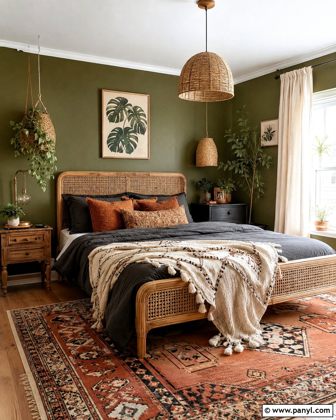 Moody Boho Bedroom - 20 dark and moody bedroom ideas