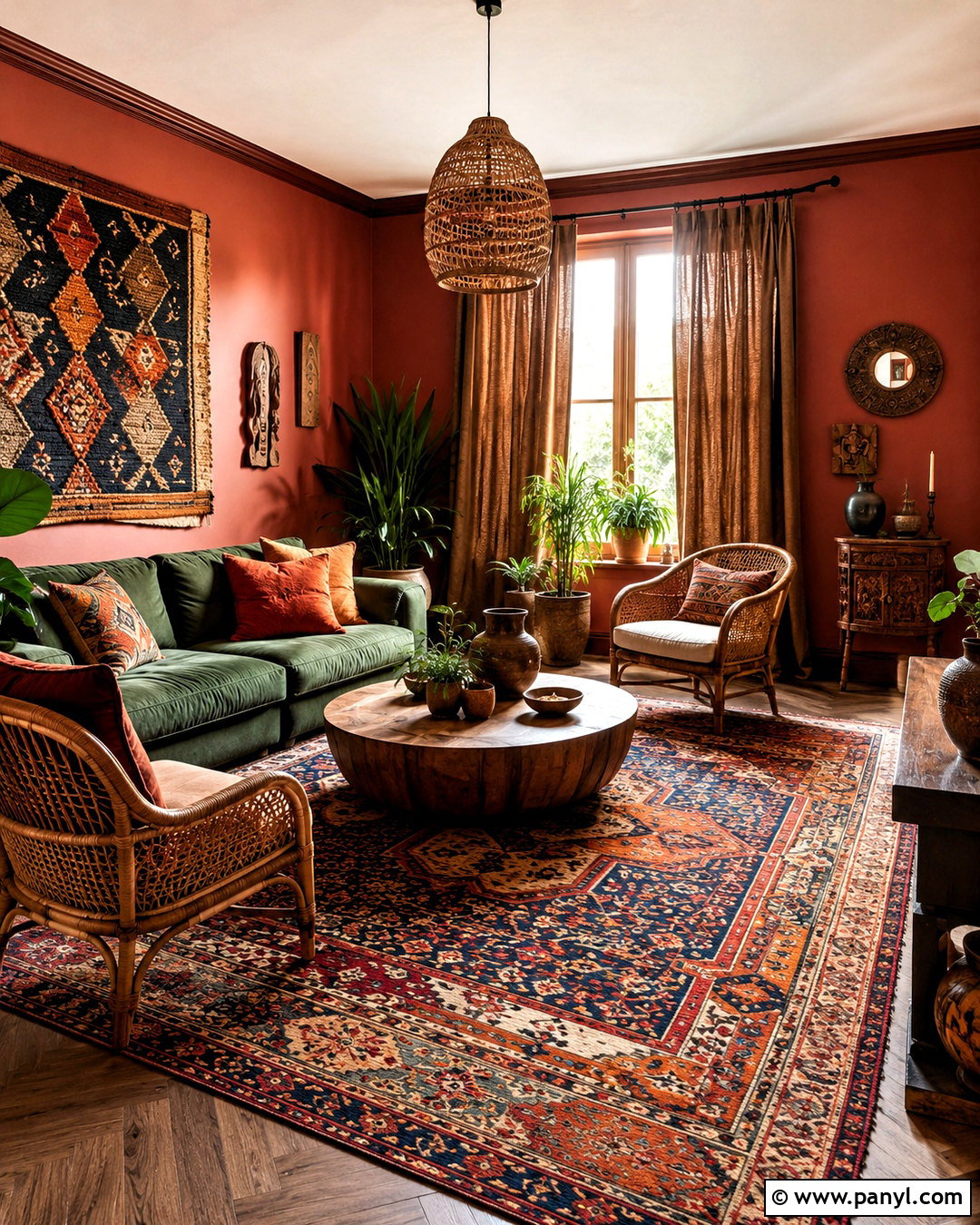 Moody Boho Living Room - 20 moody rooms inspiration ideas