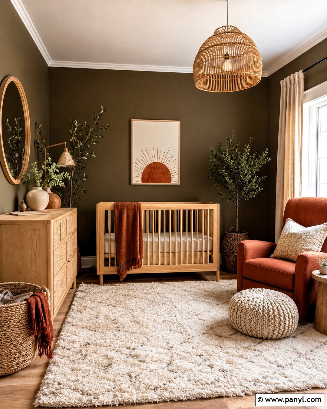 Moody Boho Nursery - 20 dark baby nursery ideas
