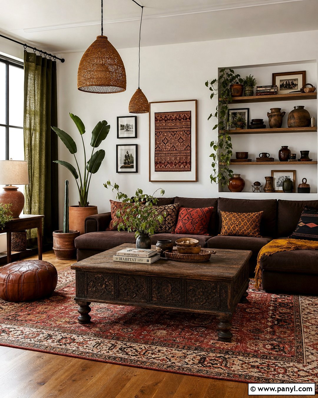 Moody Boho Room With White Walls - 25 Moody With White Walls