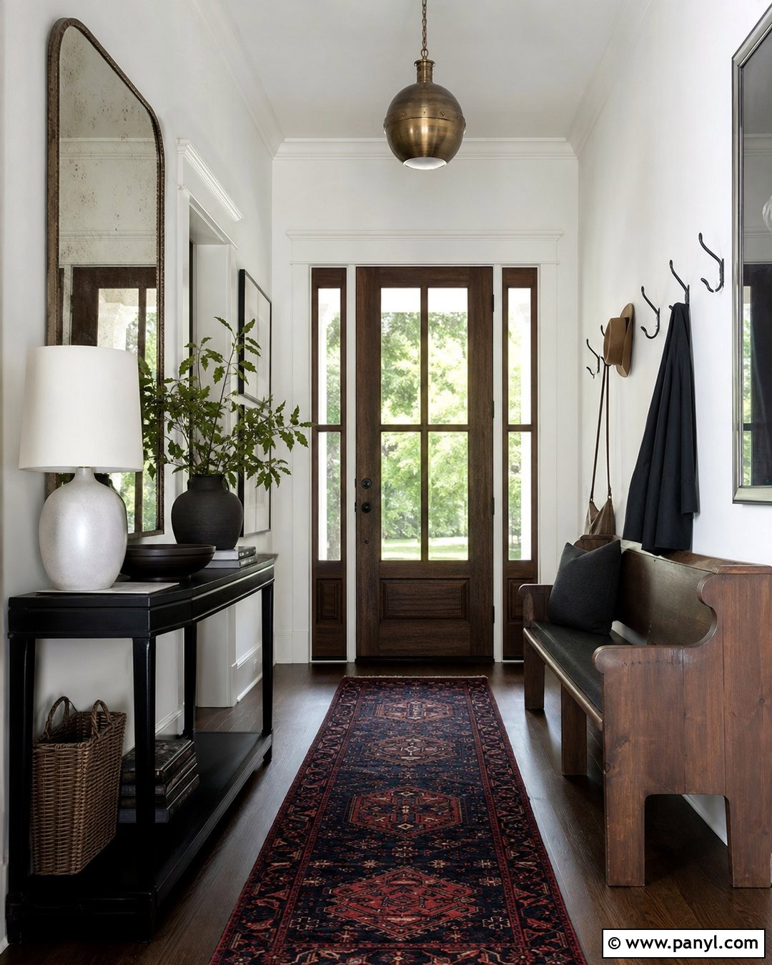 Moody Entryway With White Walls - 25 Moody With White Walls