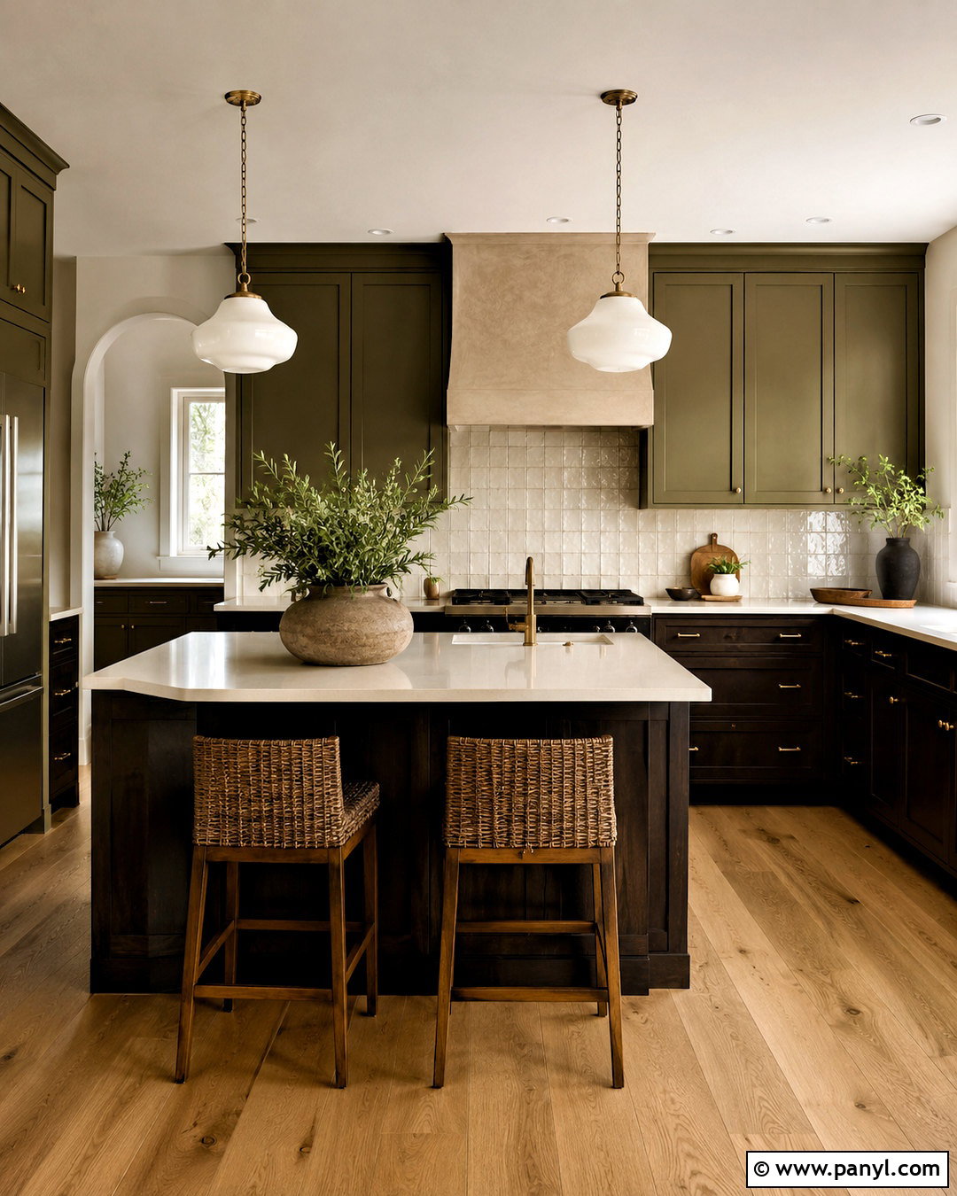 Moody Espresso And Olive Kitchen - 20 moody color palette home ideas
