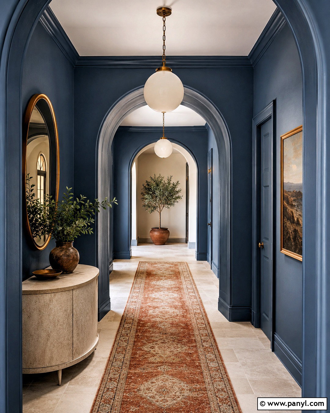 Moody Hallway With Arched Doorways - 20 moody hallway ideas