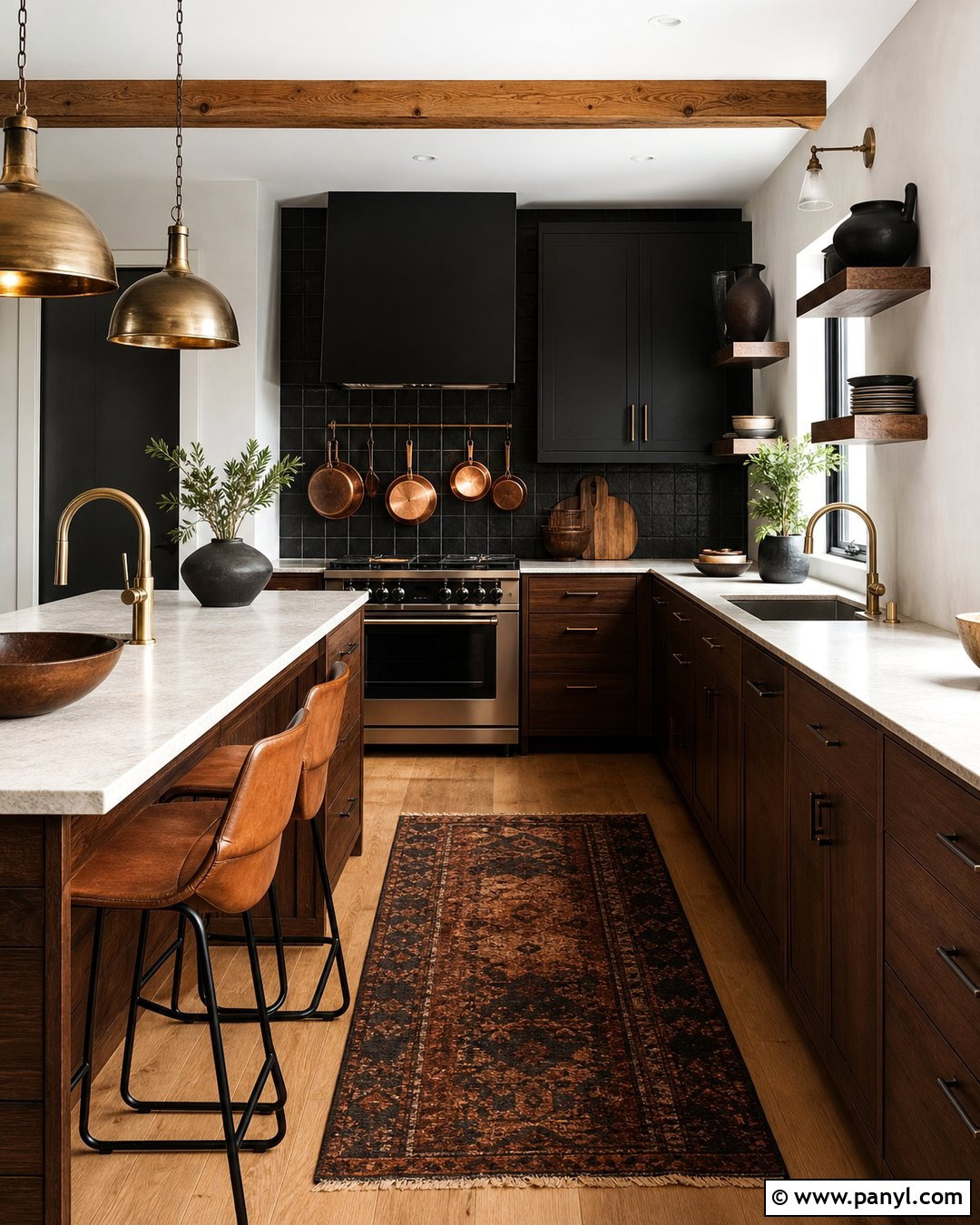 Moody Kitchen With White Walls - 25 Moody With White Walls