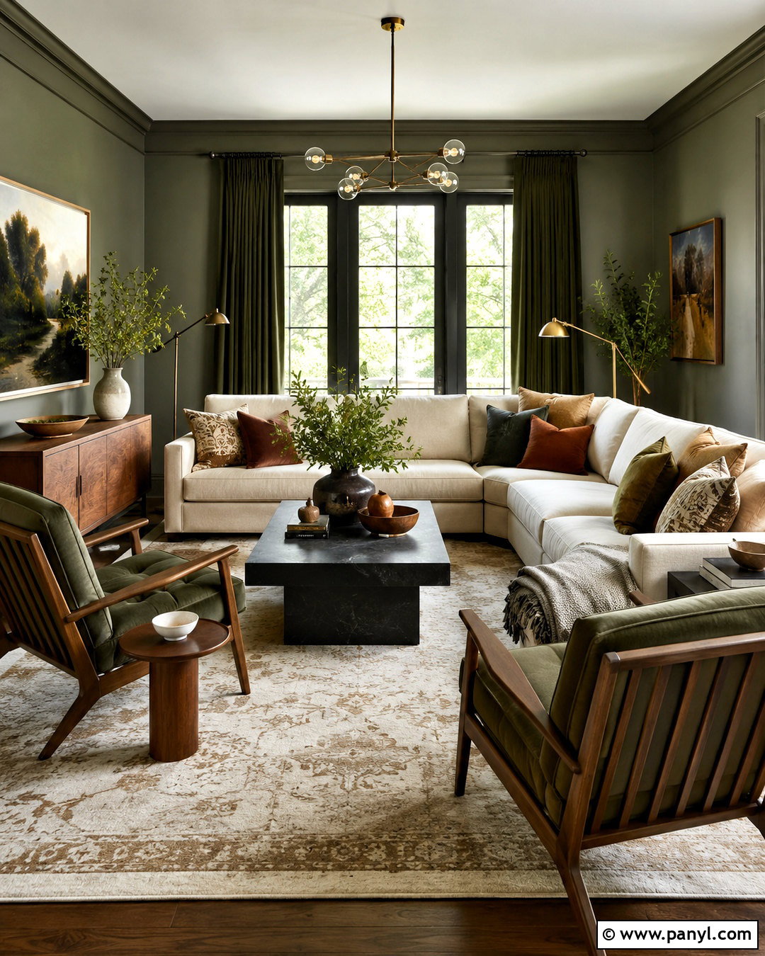 Moody Living Room With Light Sofa - 20 moody living room ideas