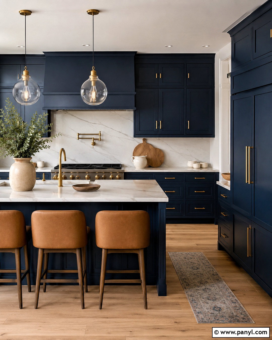 Moody Midnight Blue Kitchen - 20 moody color palette home ideas