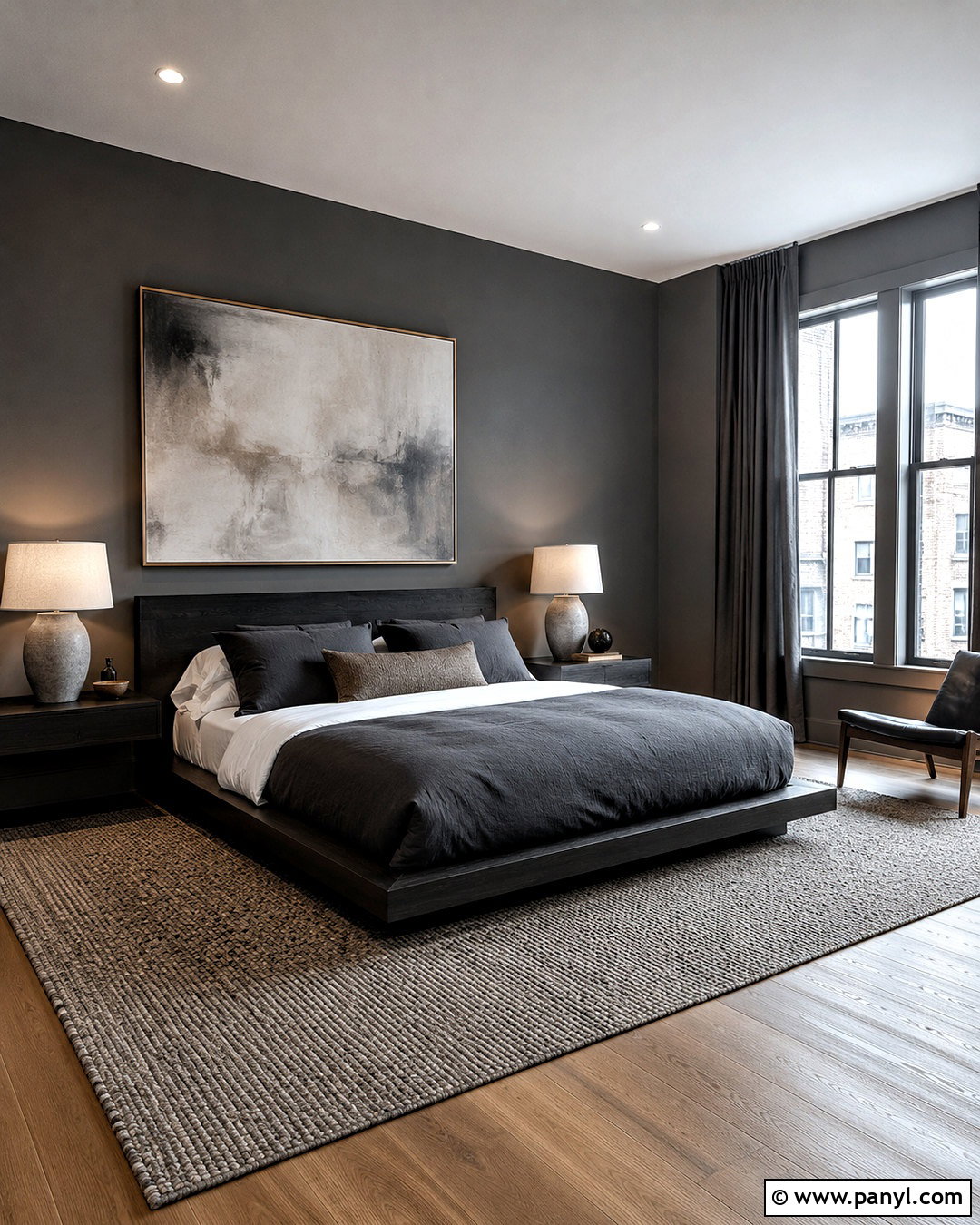 Moody Minimalist Bedroom - 20 dark and moody bedroom ideas