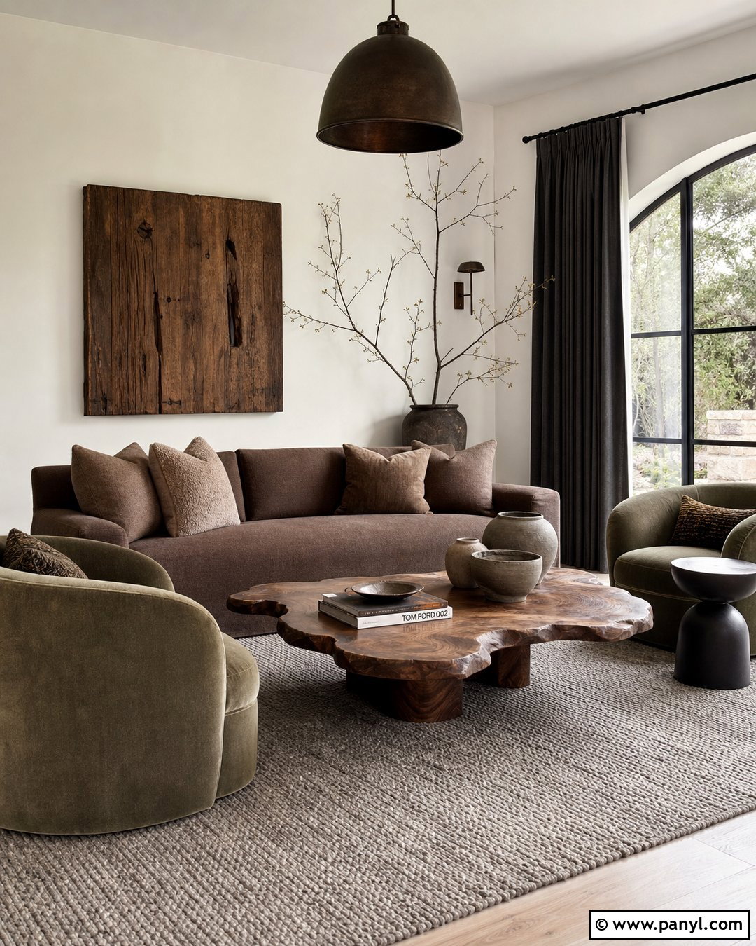 Moody Organic Room With White Walls - 25 Moody With White Walls
