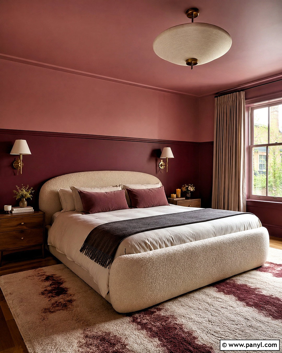 Moody Pink Ceiling Bedroom - 20 moody pink bedroom ideas