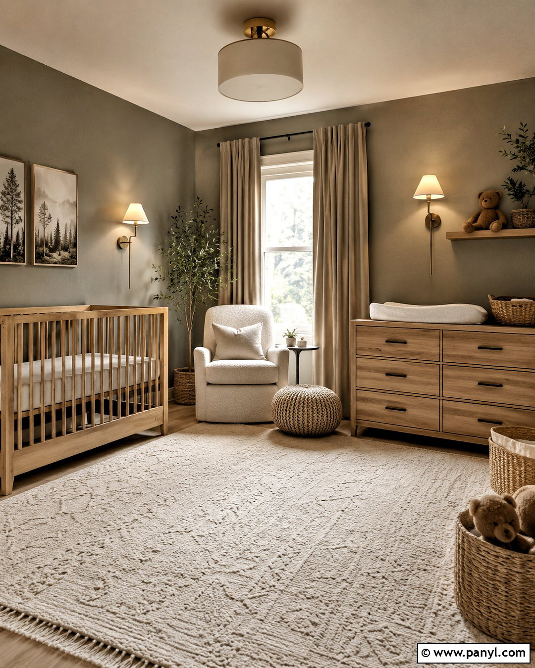 Moody Sage Nursery - 20 moody rooms inspiration ideas