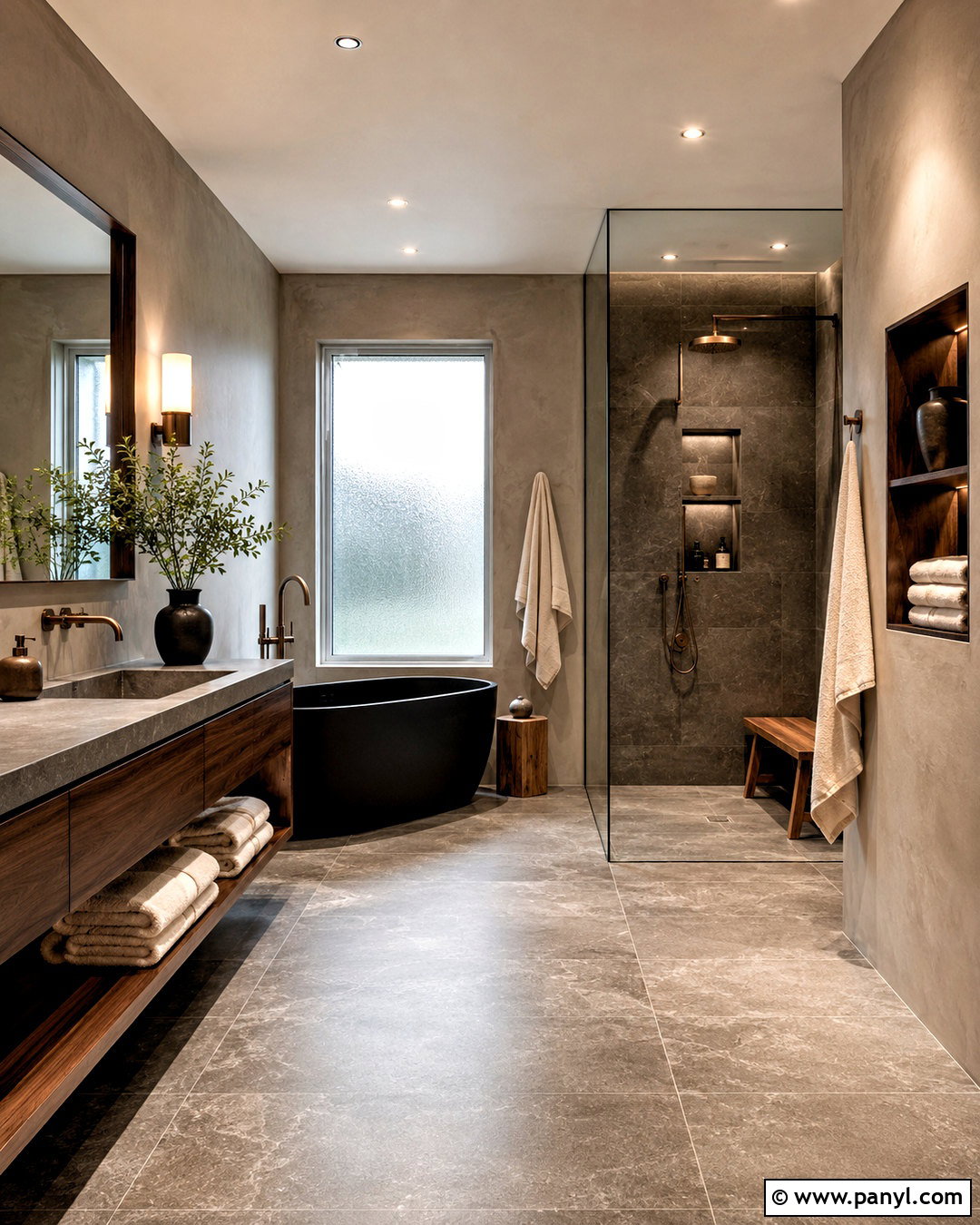 Moody Spa Bathroom - 20 moody bathroom ideas