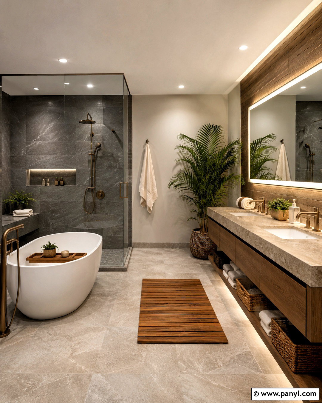 Moody Spa Bathroom - 20 moody bathroom design ideas