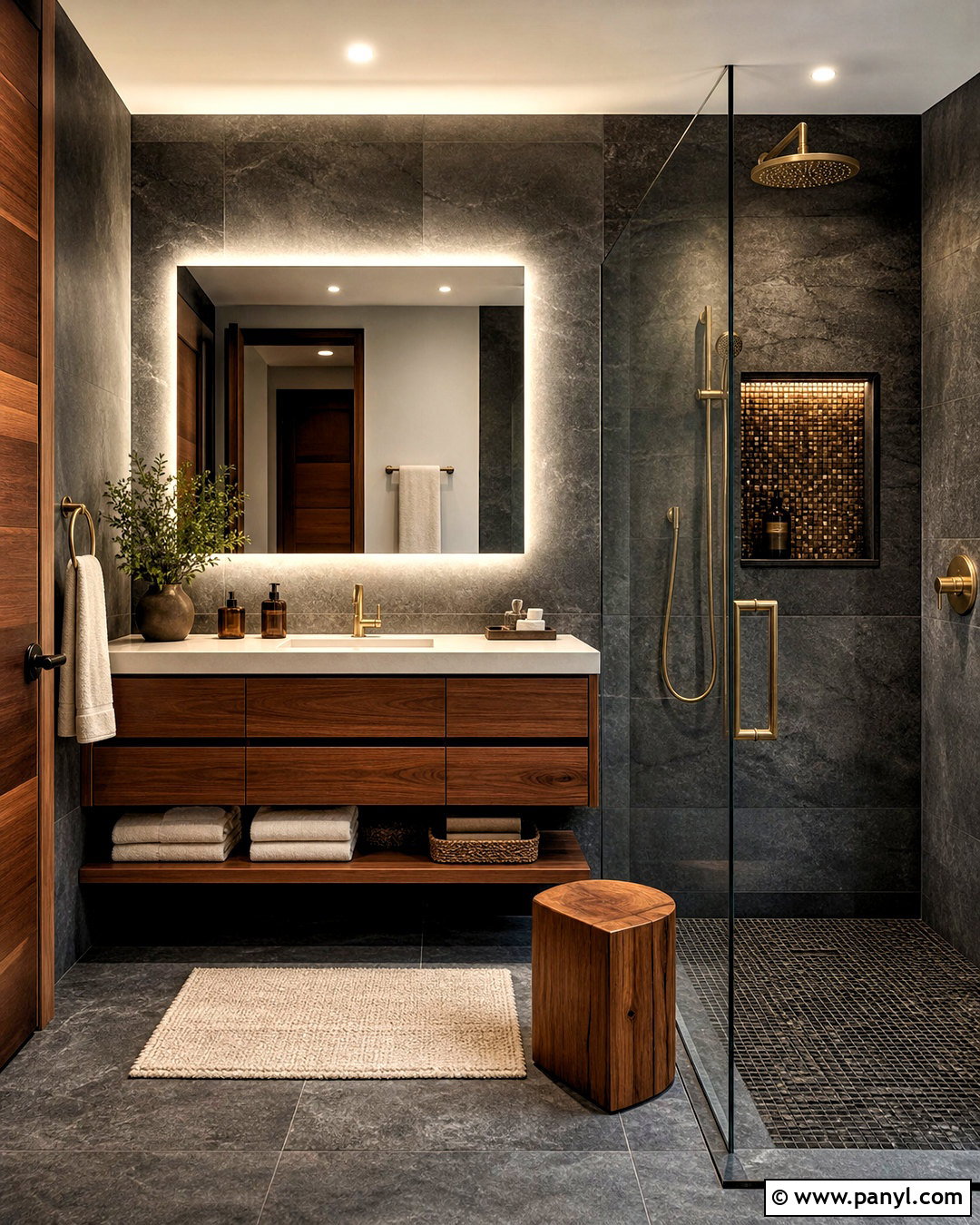 Moody Spa Small Bathroom - 20 small moody bathroom ideas