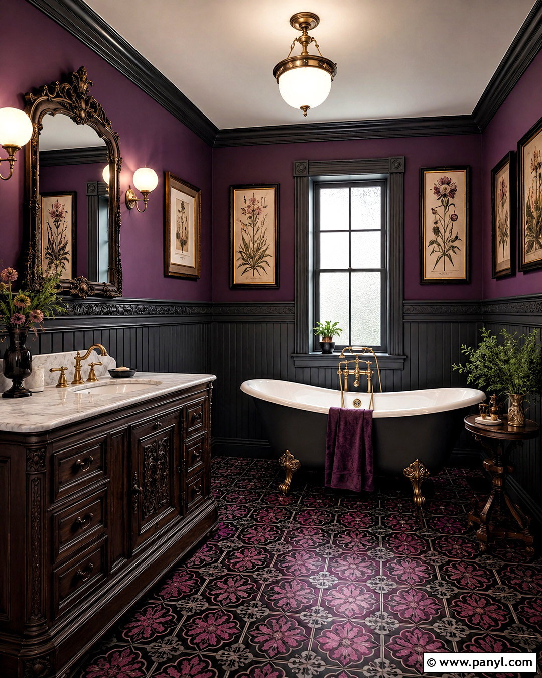 Moody Victorian Bathroom - 20 moody bathroom ideas