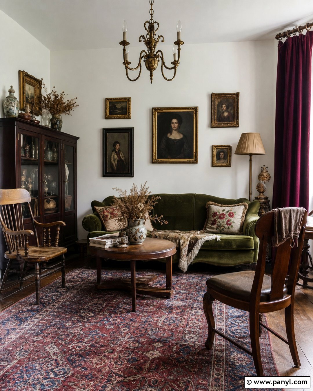 Moody Vintage Room With White Walls - 25 Moody With White Walls