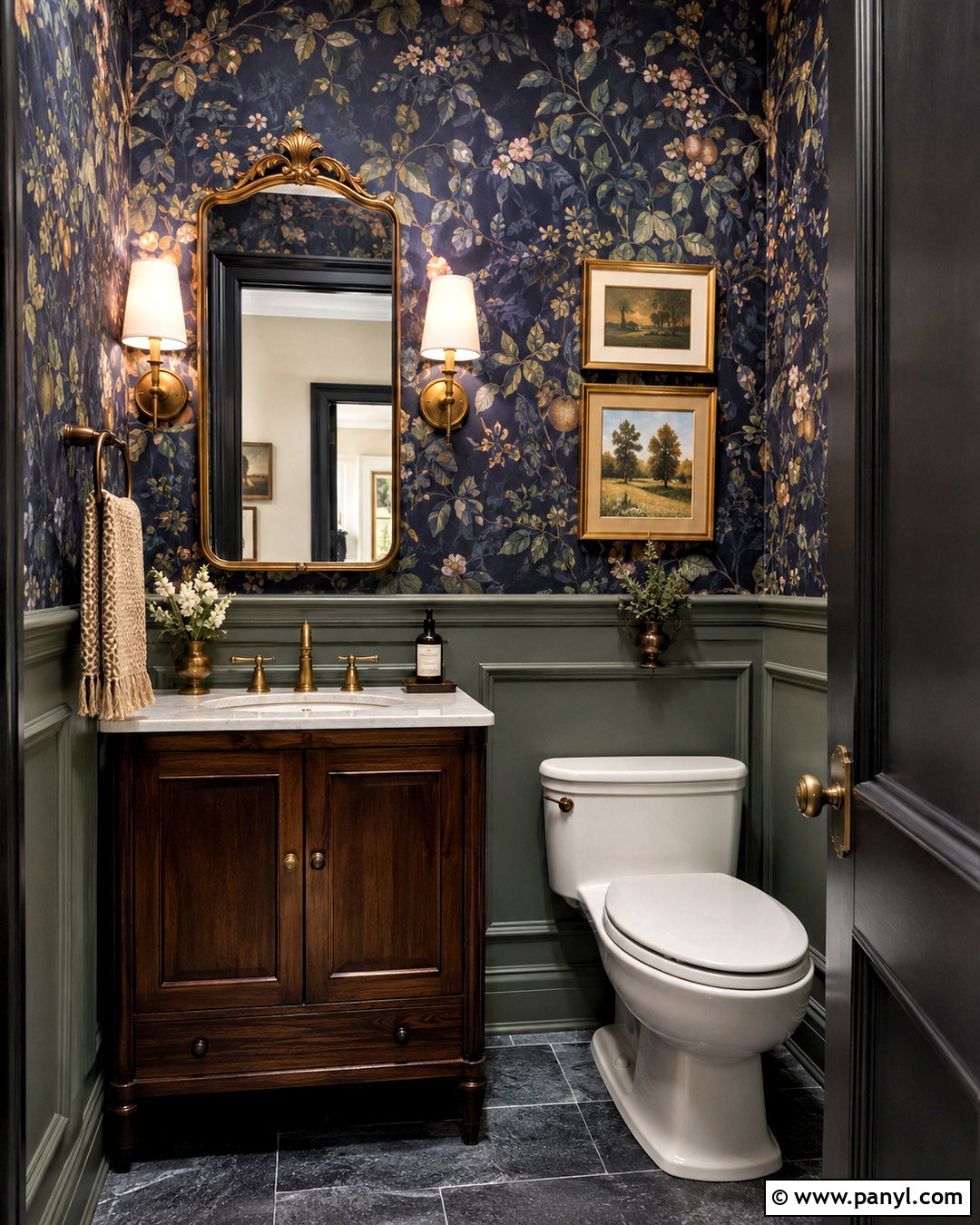 Moody Wallpaper Powder Bathroom - 20 moody bathroom design ideas