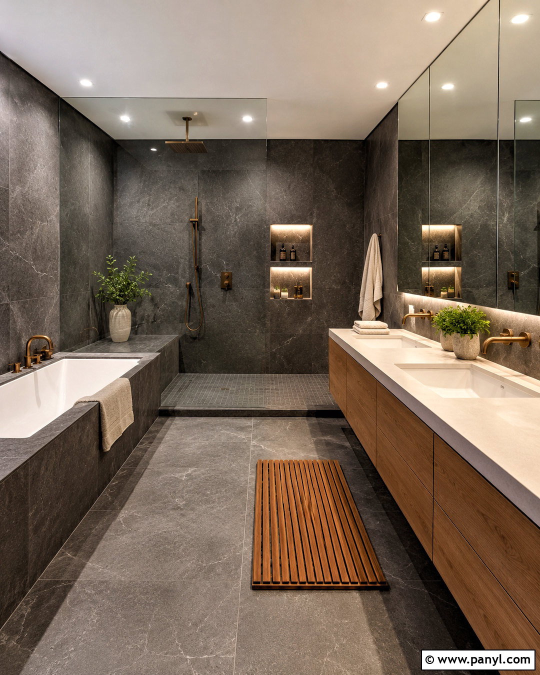Moody Wet Room Bathroom - 20 moody bathroom ideas