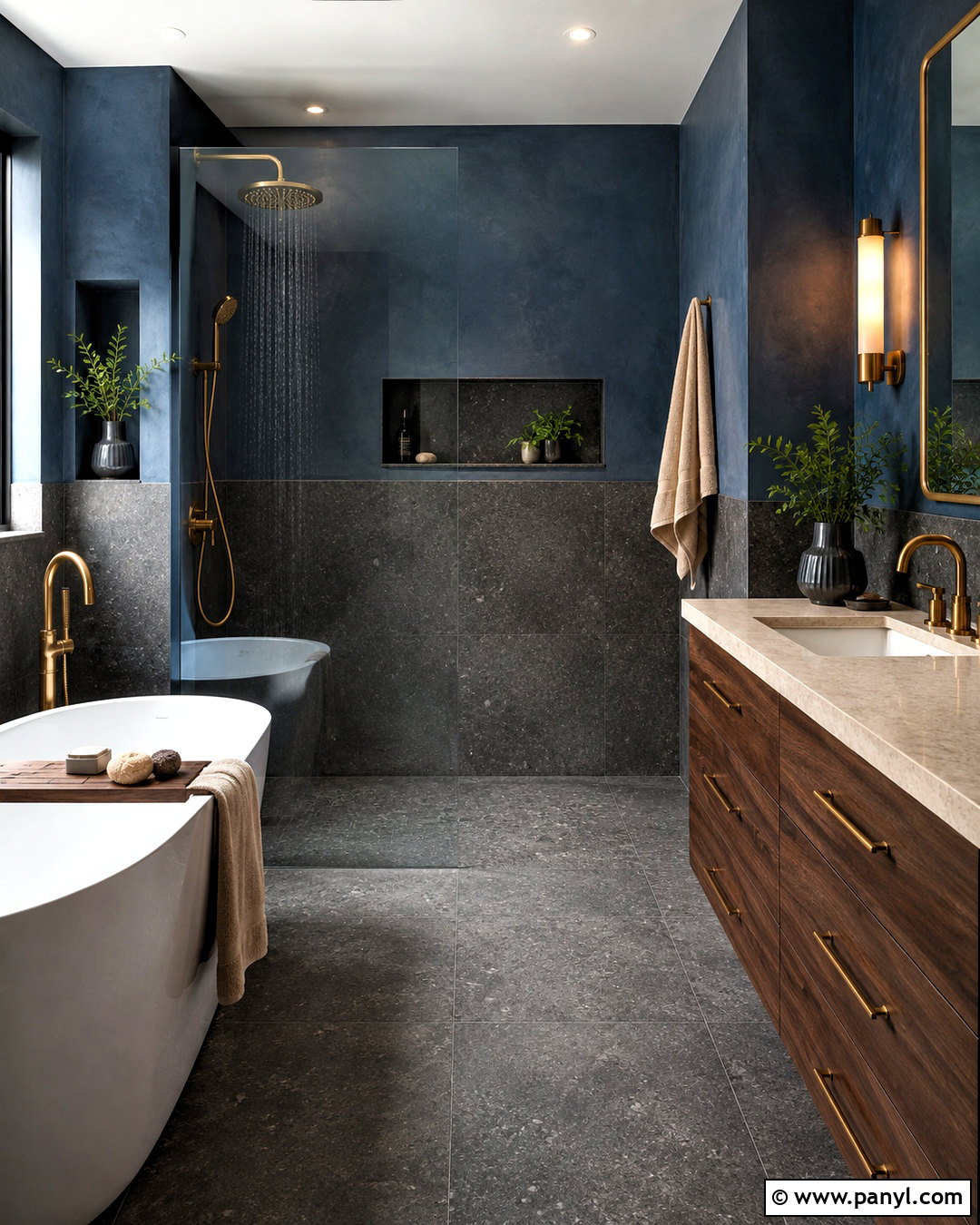 Moody Wet Room Bathroom - 20 moody bathroom design ideas