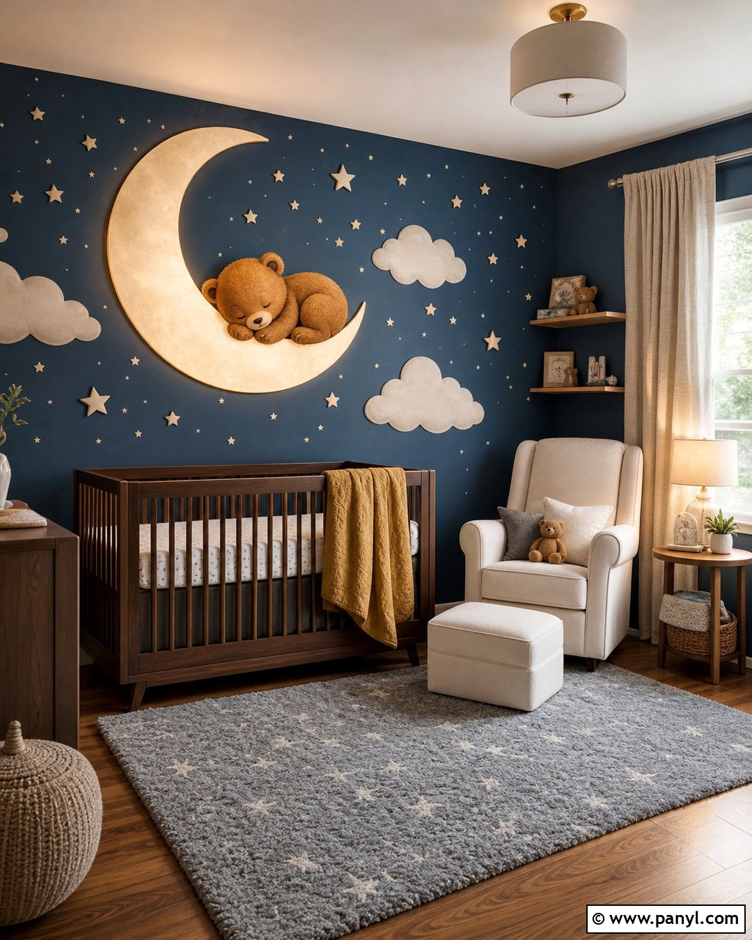 Moon And Bear Nursery Wall Paint - 20 Bear Wall Paint Ideas