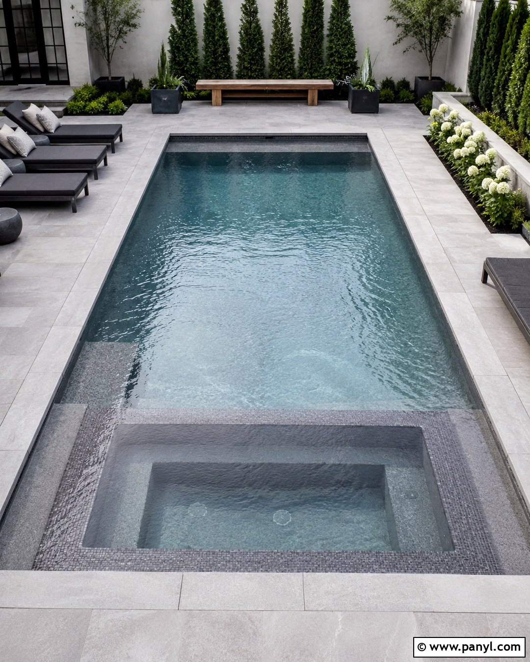 Moonlight Grey PebbleTec Pool - 20 pebble tech colors
