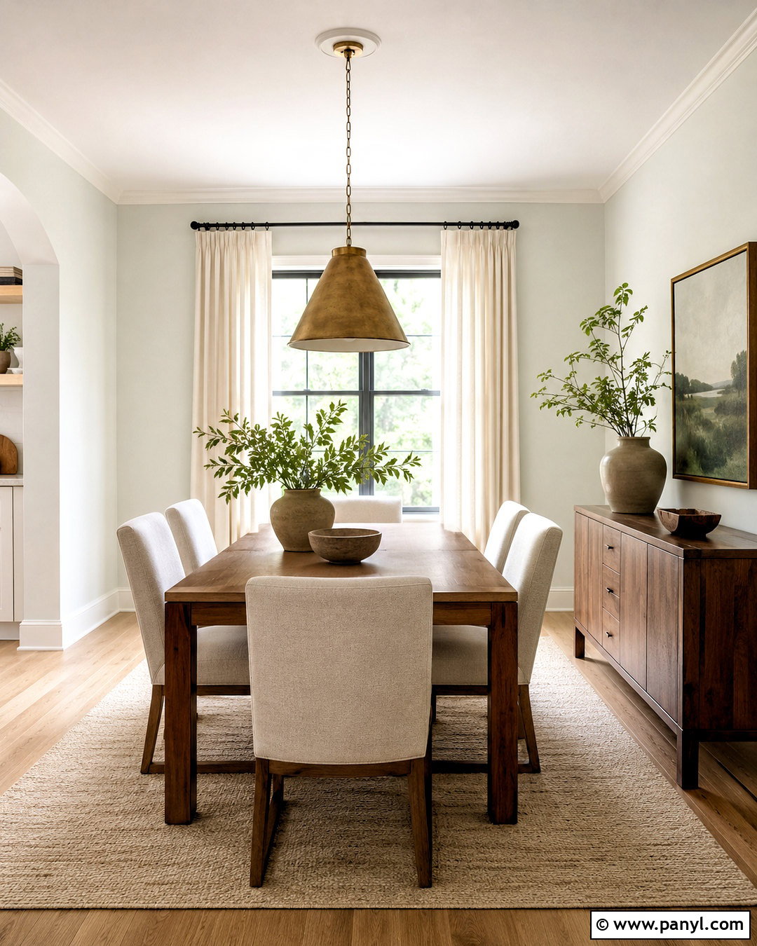 Morning Glory Dining Room With Wood - 40 Morning Glory Colour On Wall Ideas