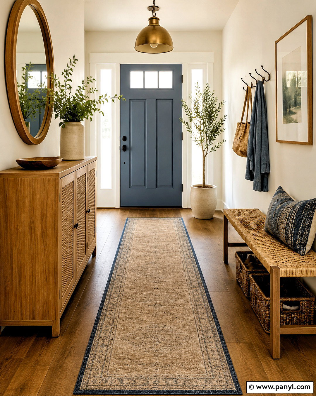 Morning Glory Entryway With Cane Furniture - 20 morning glory asian paints