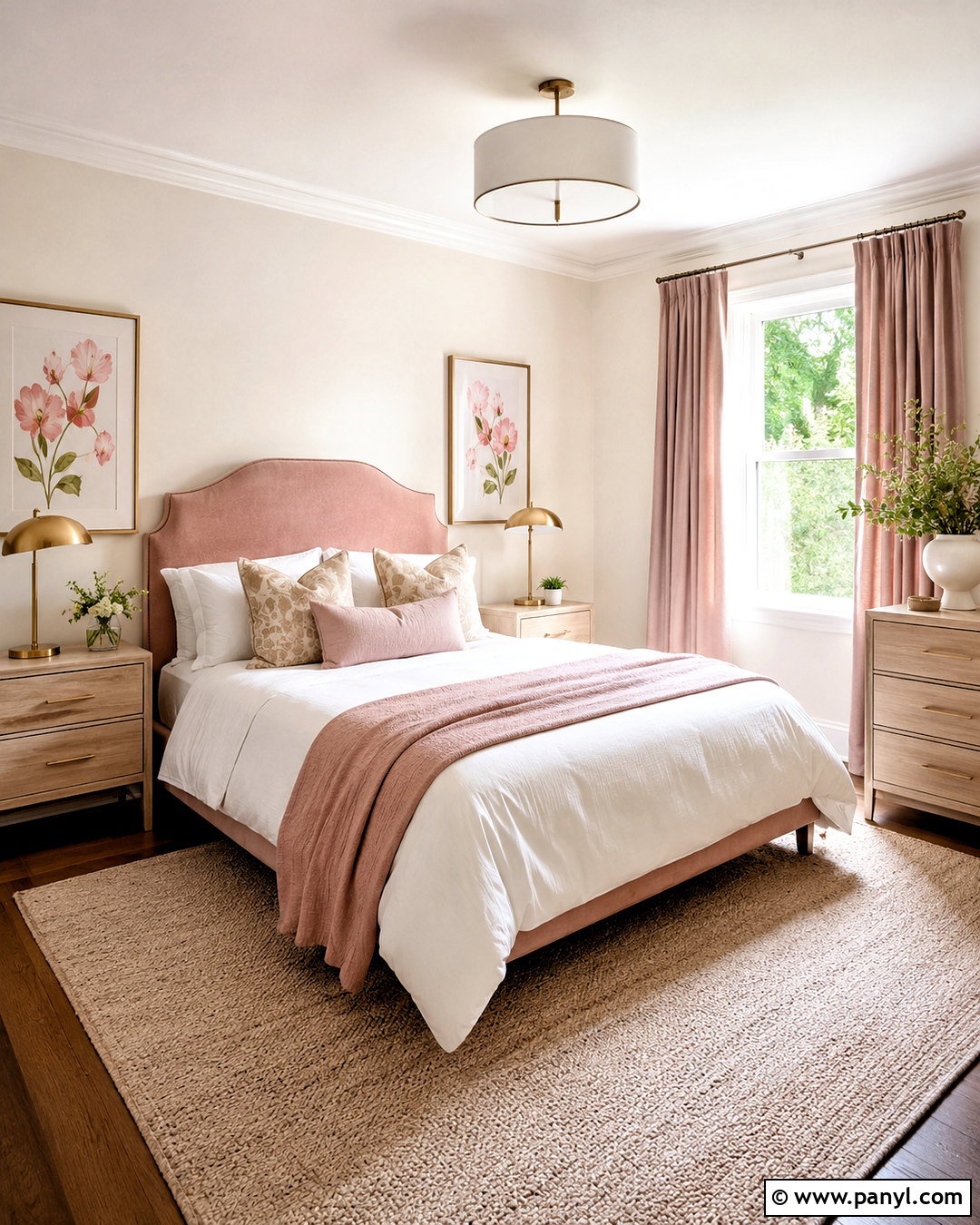 Morning Glory Guest Bedroom With Blush Pink - 20 morning glory asian paints