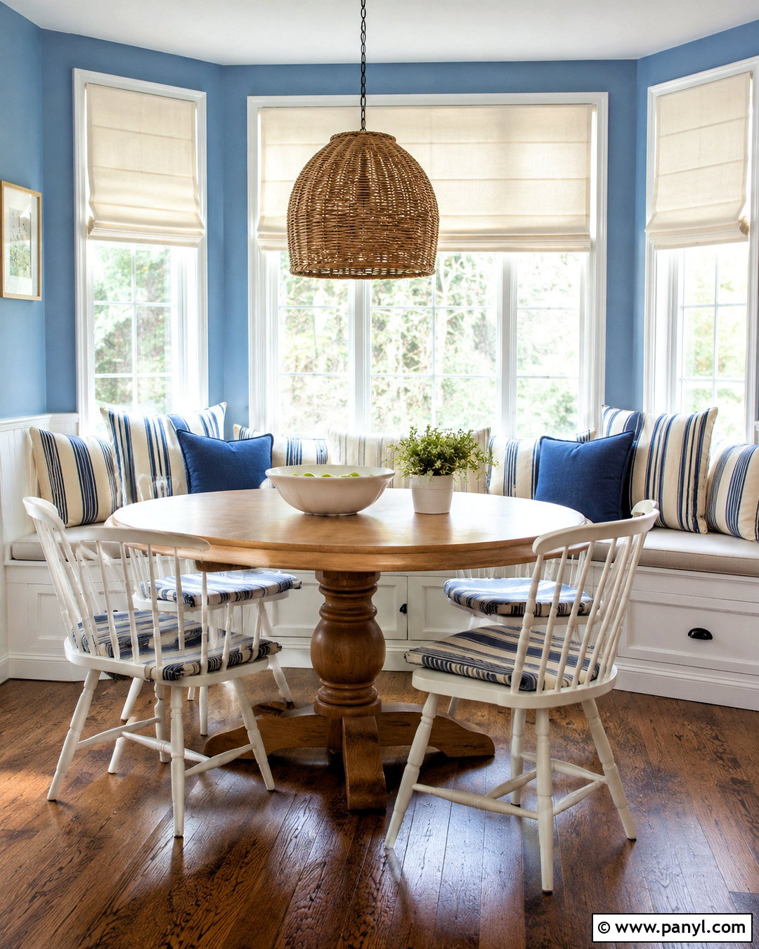 Morning Glory Paint Breakfast Nook - 20 morning glory paint color ideas