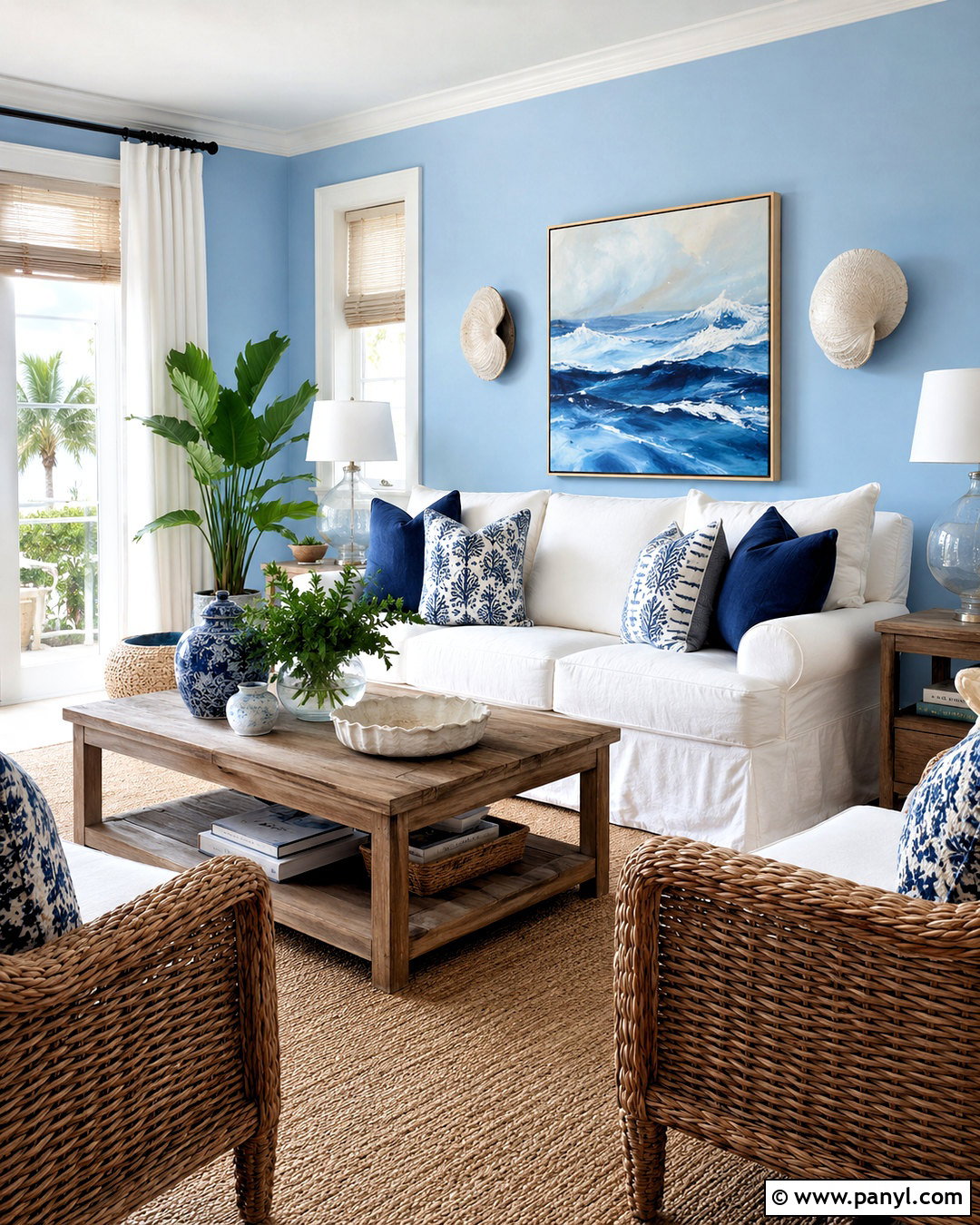 Morning Glory Paint Coastal Living Room - 20 morning glory paint color ideas