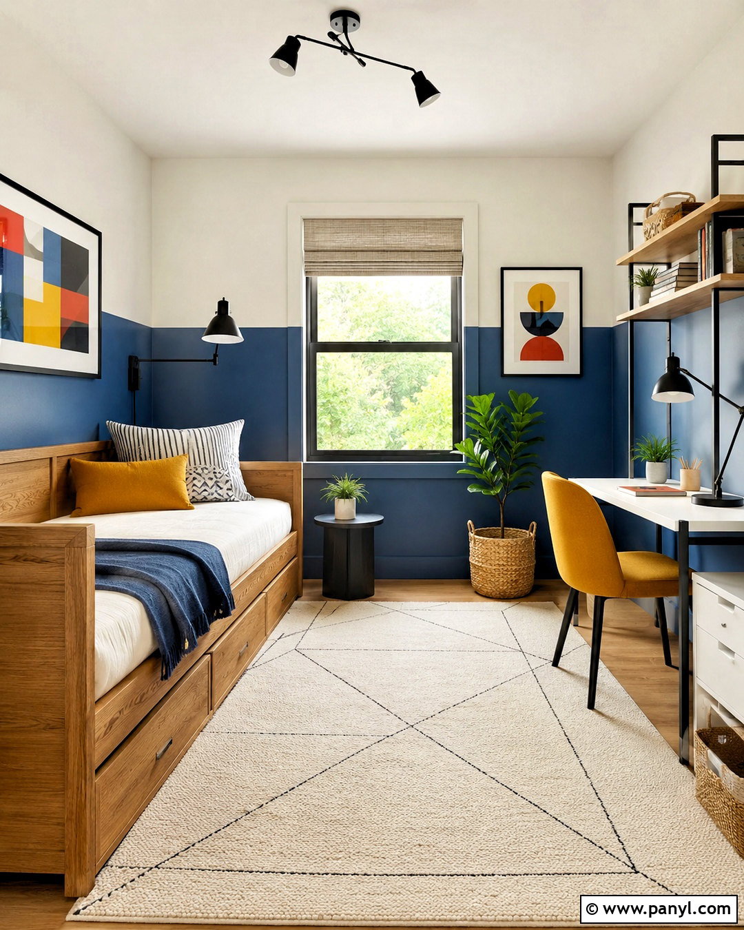 Morning Glory Paint Color Blocking - 20 morning glory paint color ideas