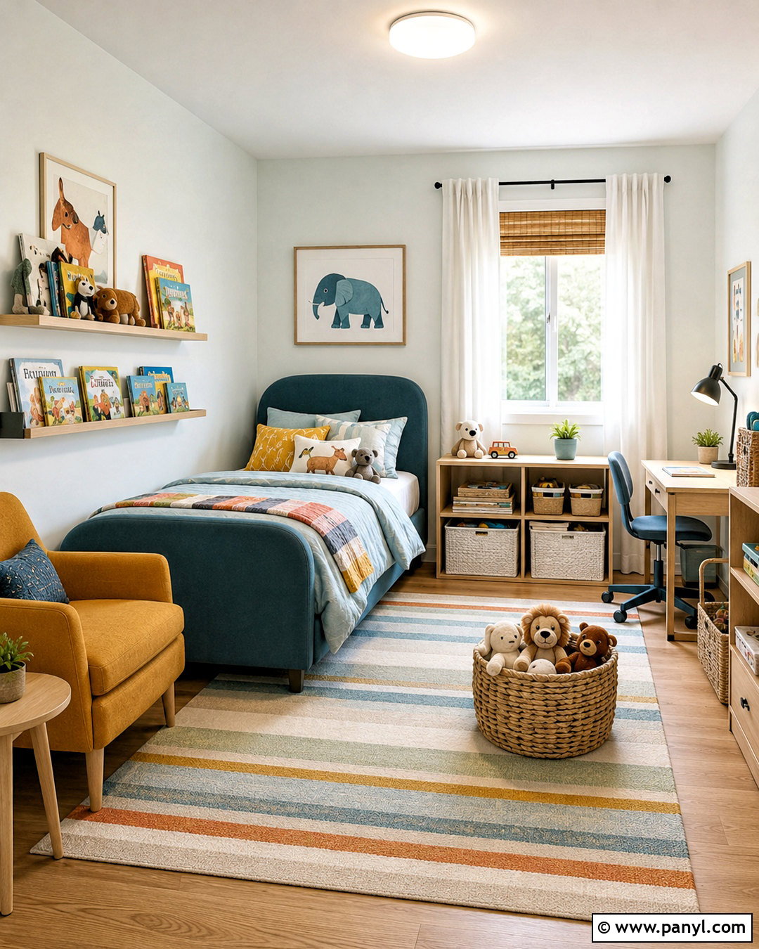 Morning Glory Walls In A Kids Room - 40 Morning Glory Colour On Wall Ideas