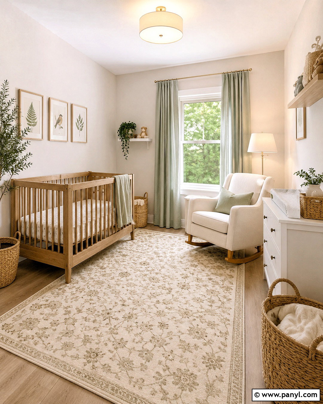 Morning Glory Walls In A Nursery - 40 Morning Glory Colour On Wall Ideas