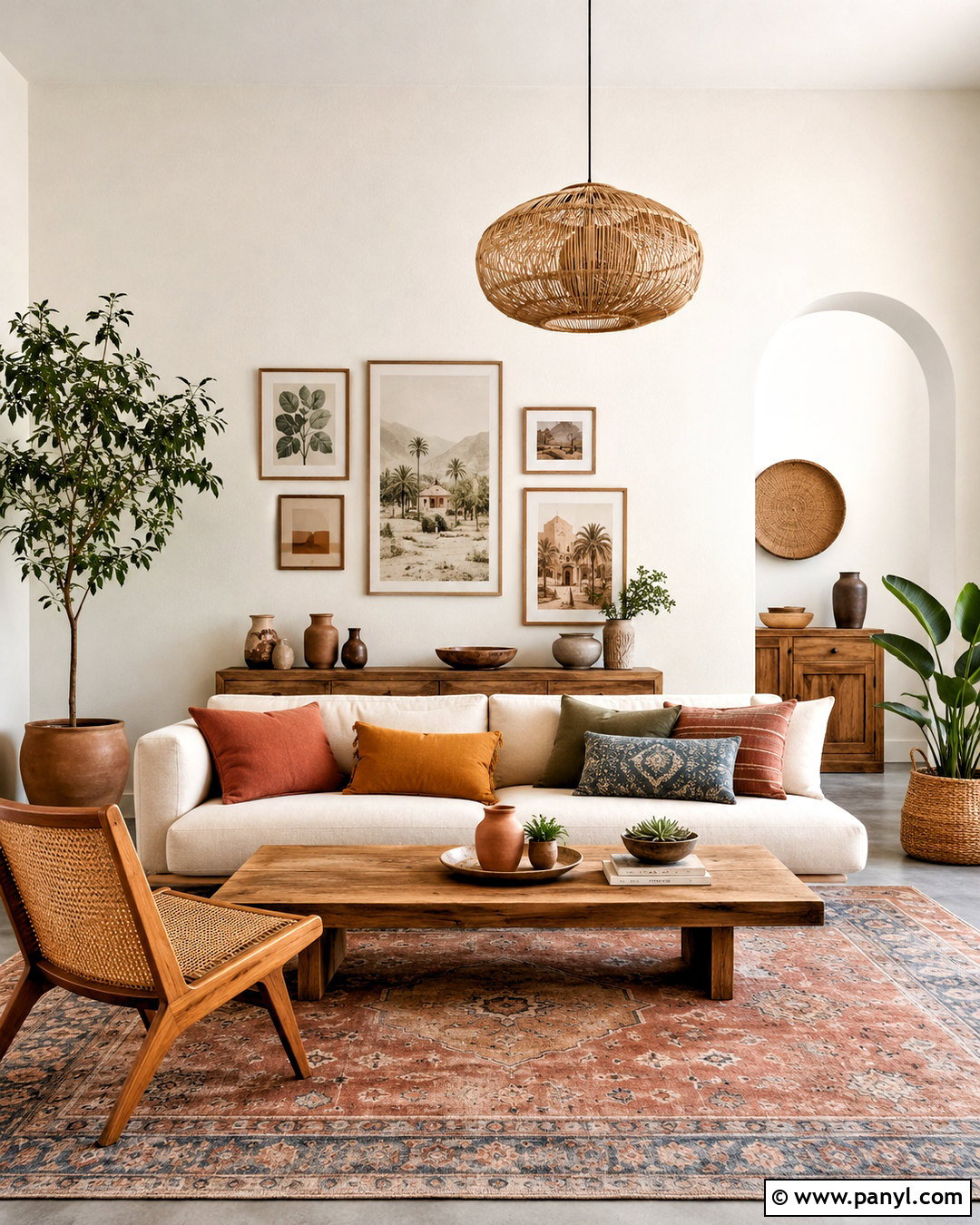 Morning Glory Walls With Boho Decor - 40 Morning Glory Colour On Wall Ideas