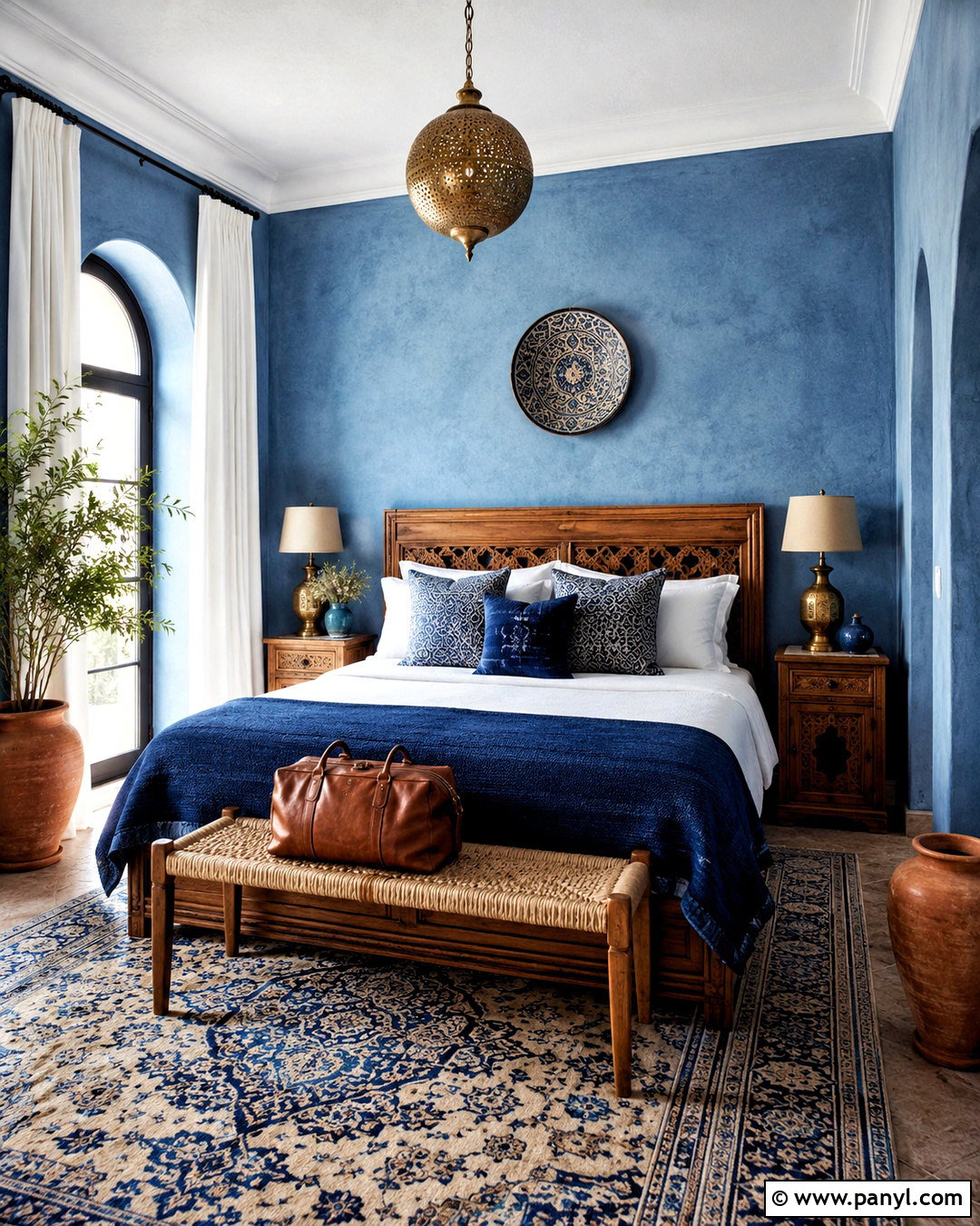 Moroccan Blue Guest Room - 20 moroccan blue ideas