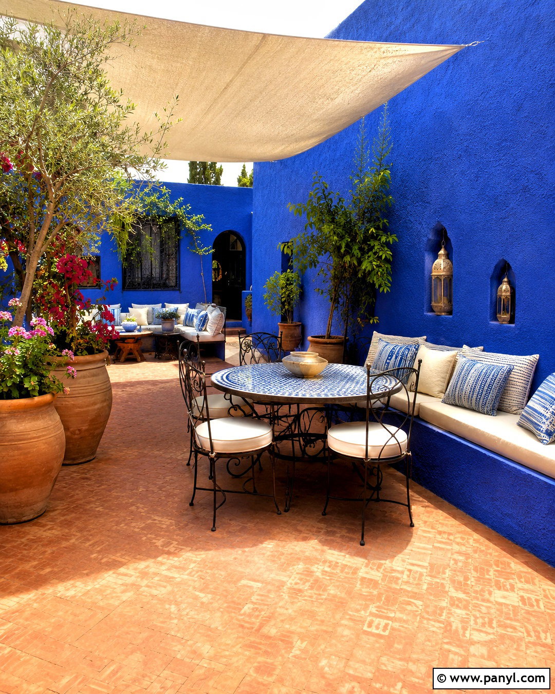 Moroccan Blue Patio - 20 moroccan blue ideas