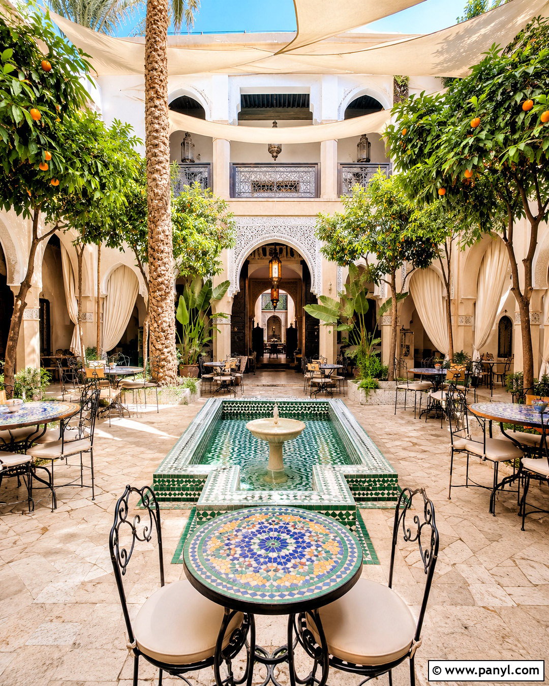 Moroccan Courtyard Restaurant - 20 moroccan restaurant interior ideas