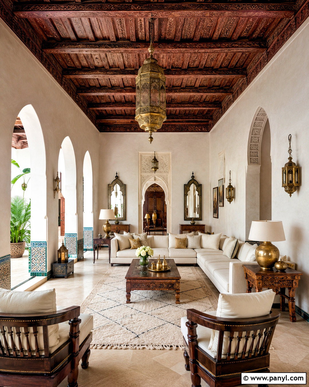 Moroccan House With Wood Ceilings - 20 morocco house ideas