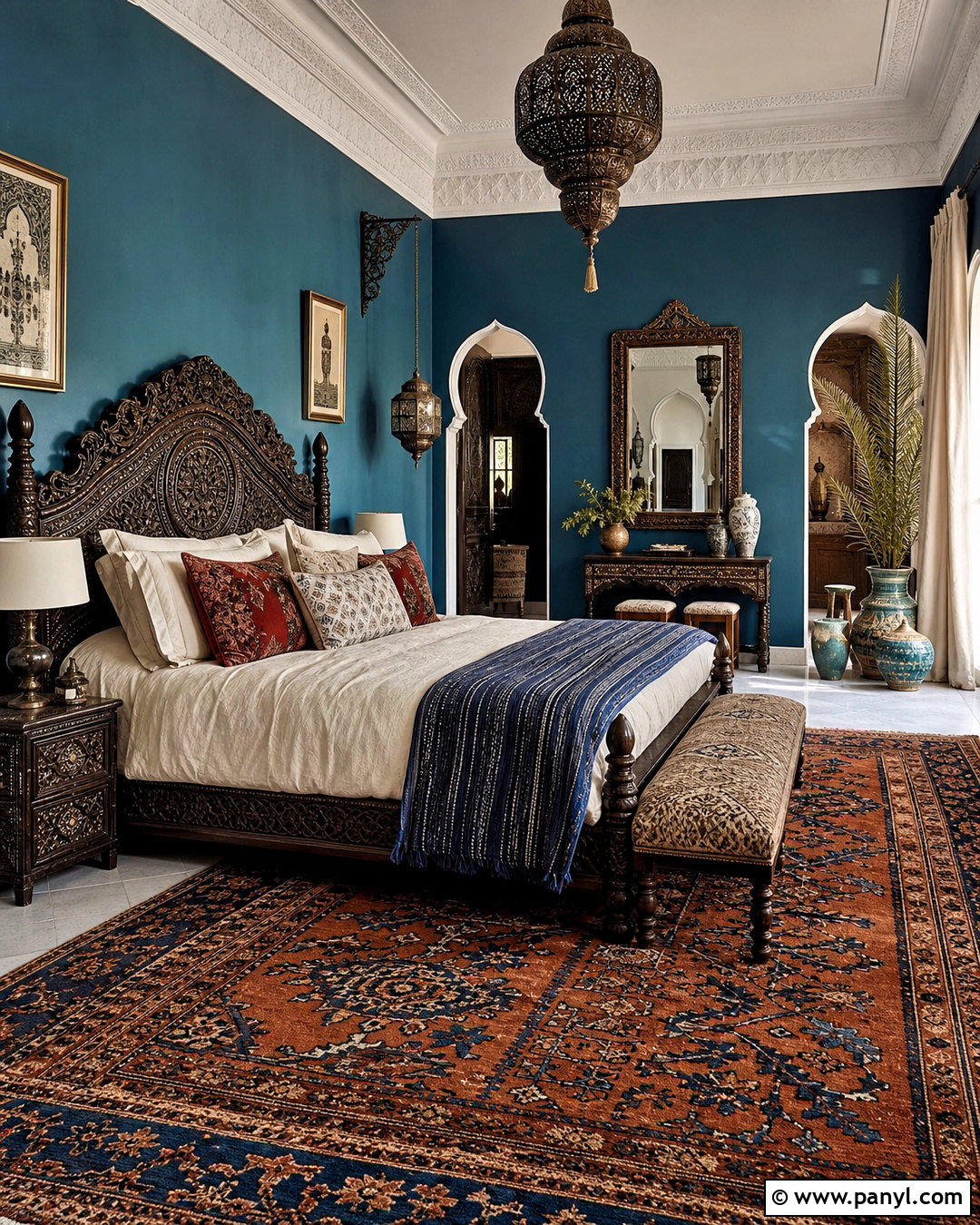 Moroccan Maximalist Bedroom - 20 interior design maximalist ideas