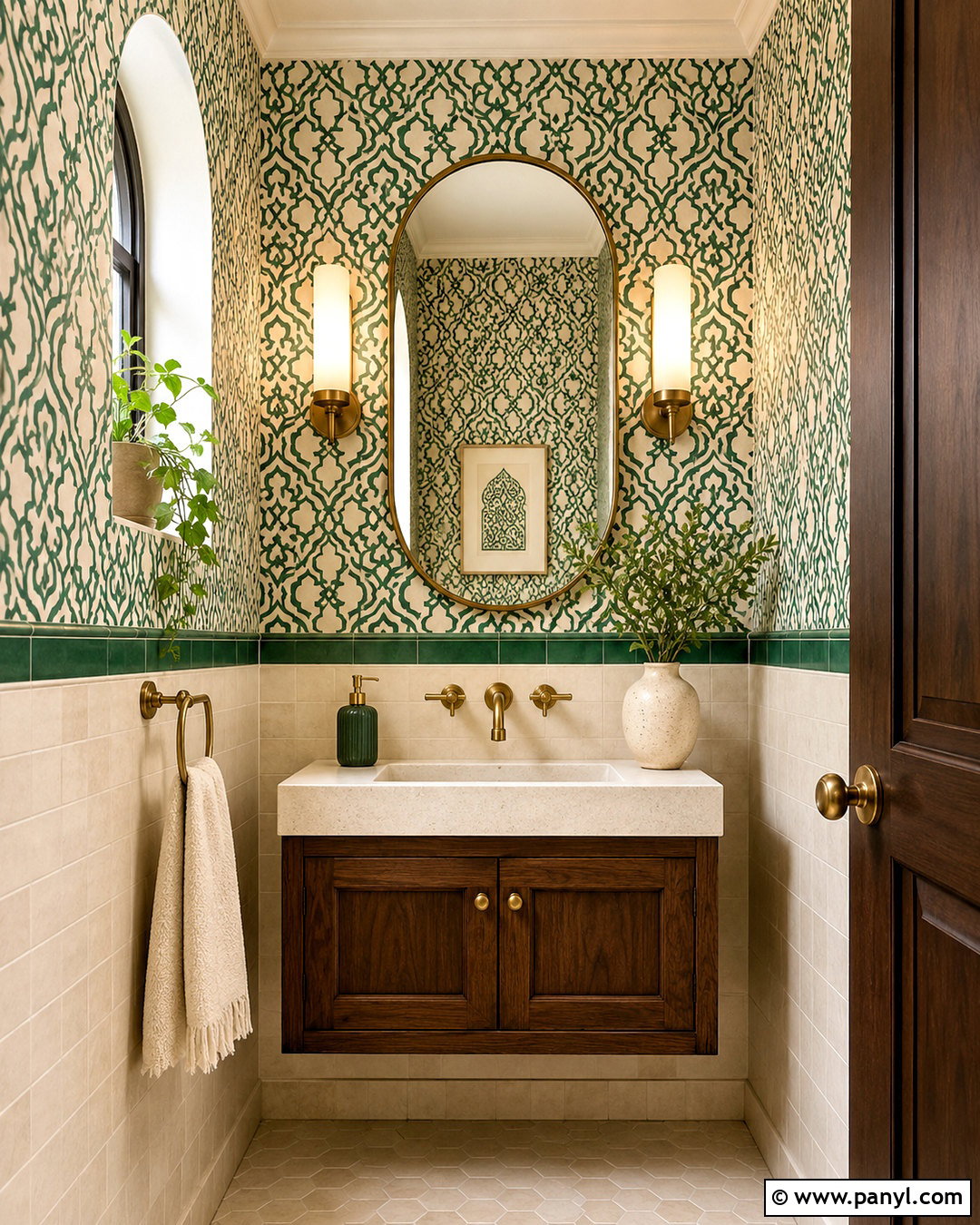 Moroccan Print Powder Room - 20 moroccan print ideas