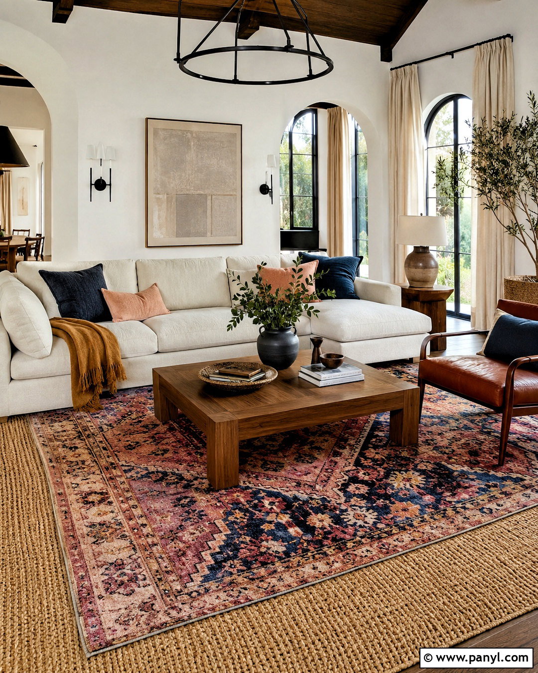Moroccan Print Rug Layering - 20 moroccan print ideas