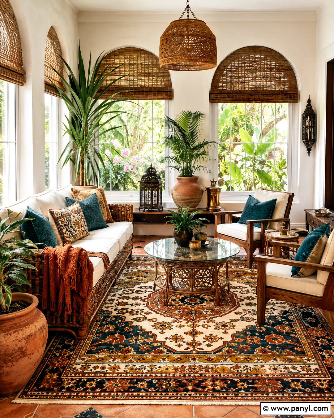 Moroccan Print Sunroom - 20 moroccan print ideas