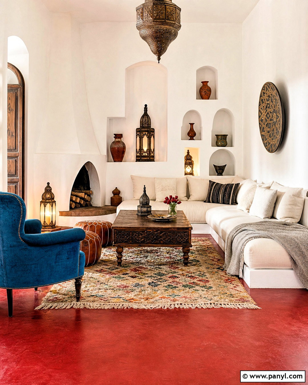 20 Red Floor Living Room Ideas for a Bold Designer Look