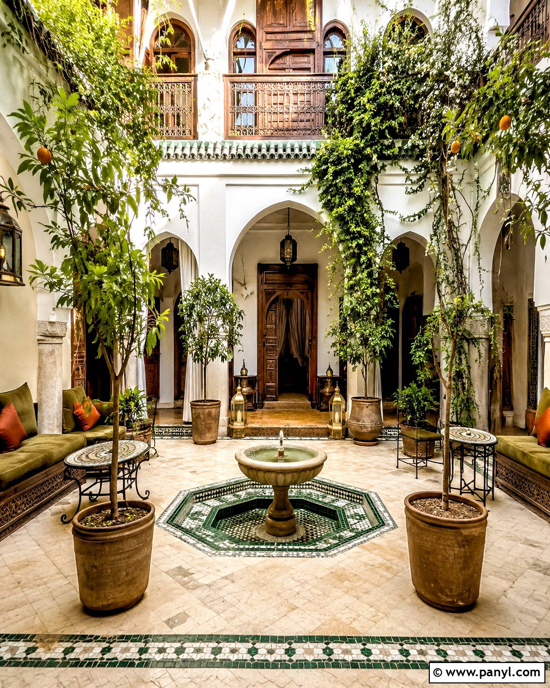 Moroccan Riad Courtyard - 20 morroco interior design ideas
