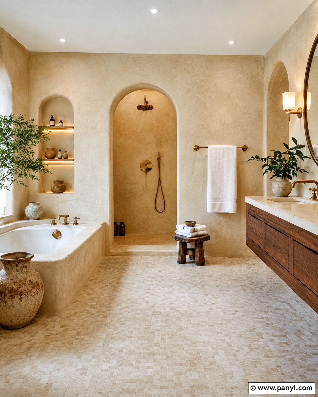 Moroccan Tadelakt Bathroom - 20 morroco interior design ideas