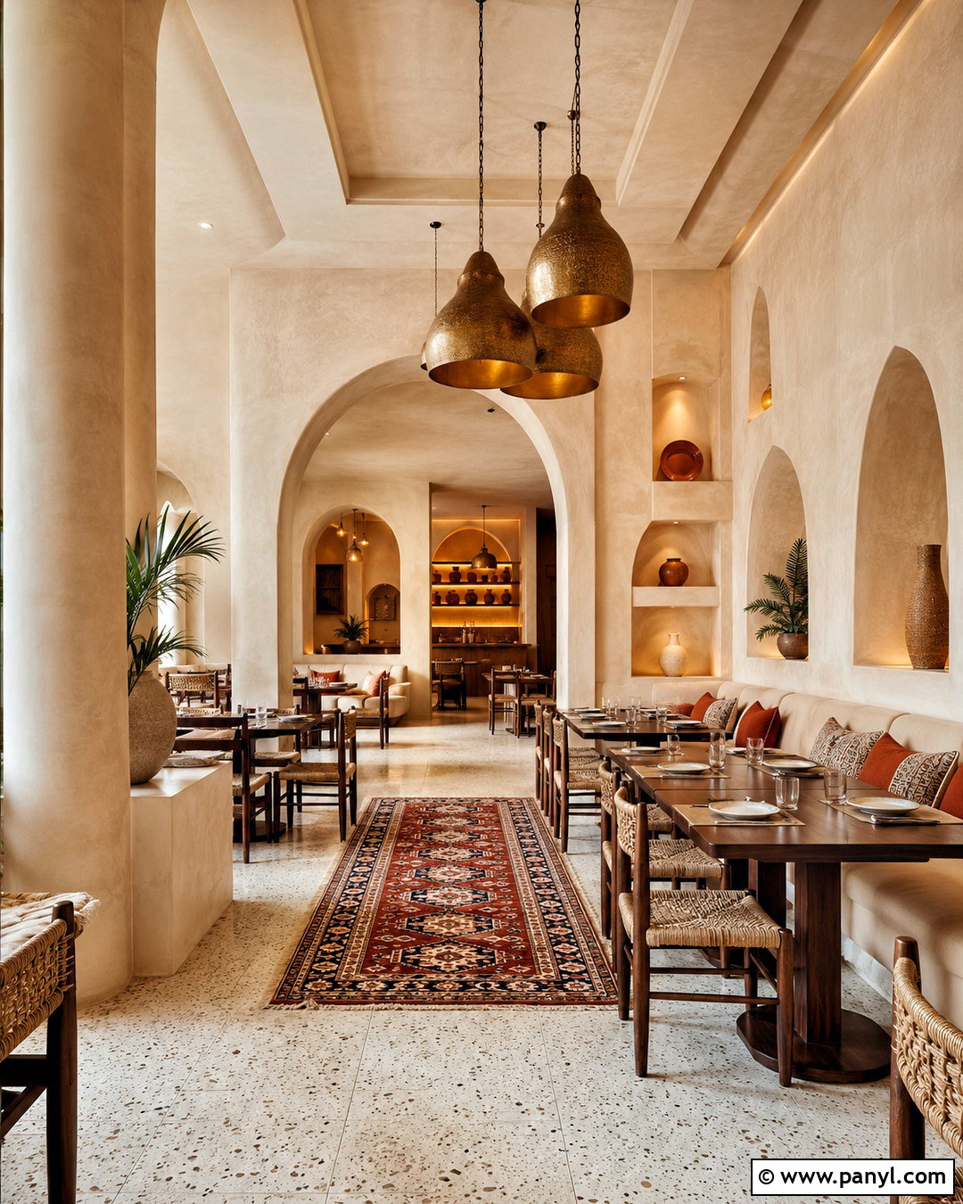 Moroccan Tadelakt Restaurant - 20 moroccan restaurant interior ideas