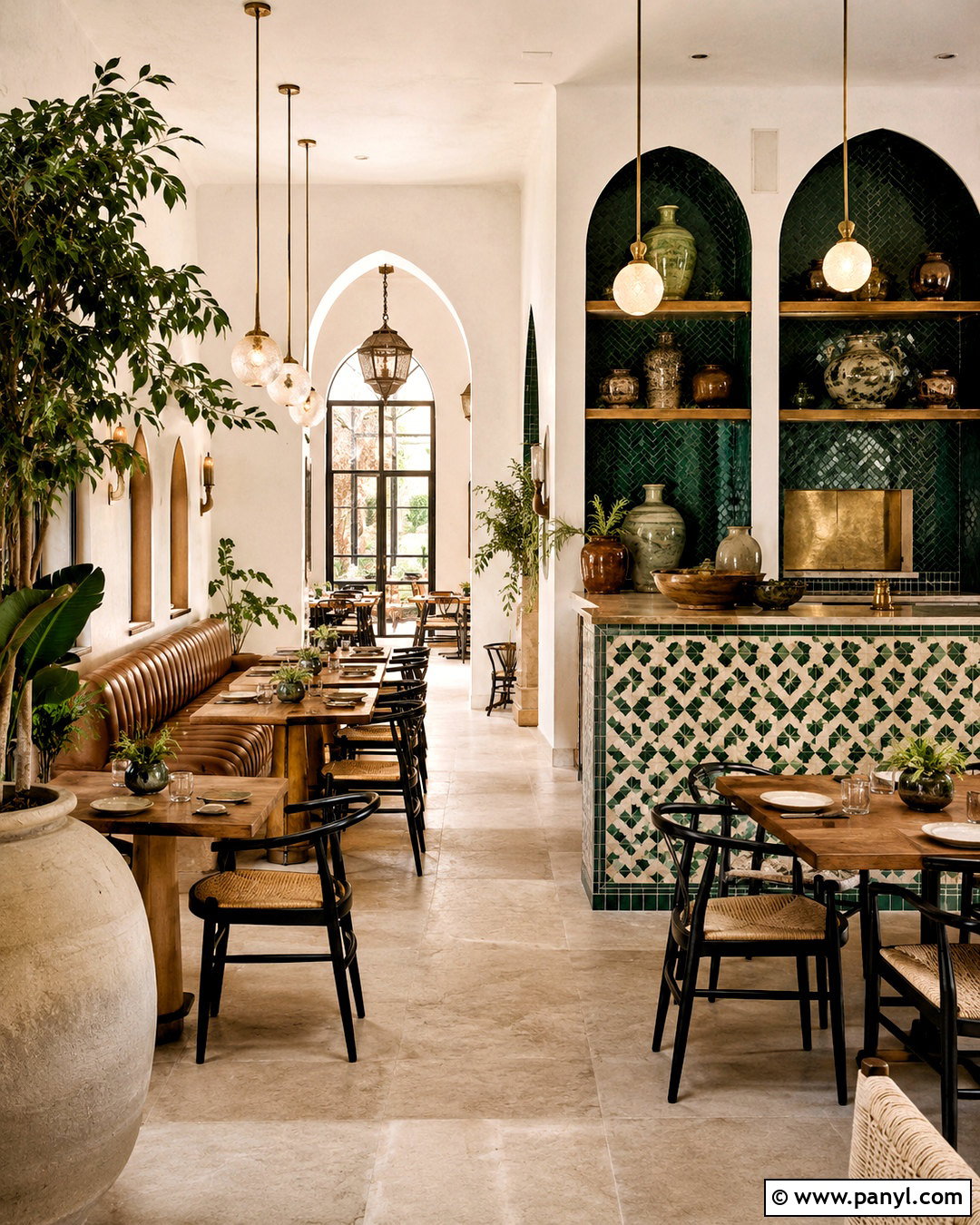 Moroccan Zellige Restaurant - 20 moroccan restaurant interior ideas
